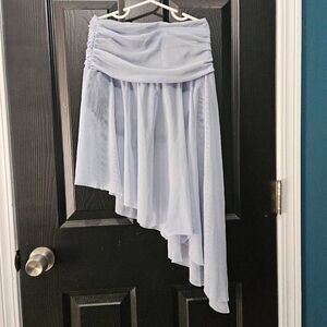 Weissman NWOT adult small light blue lyrical contemporary solo costume skirt